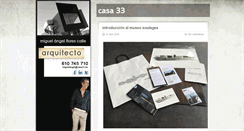 Desktop Screenshot of casa33.es